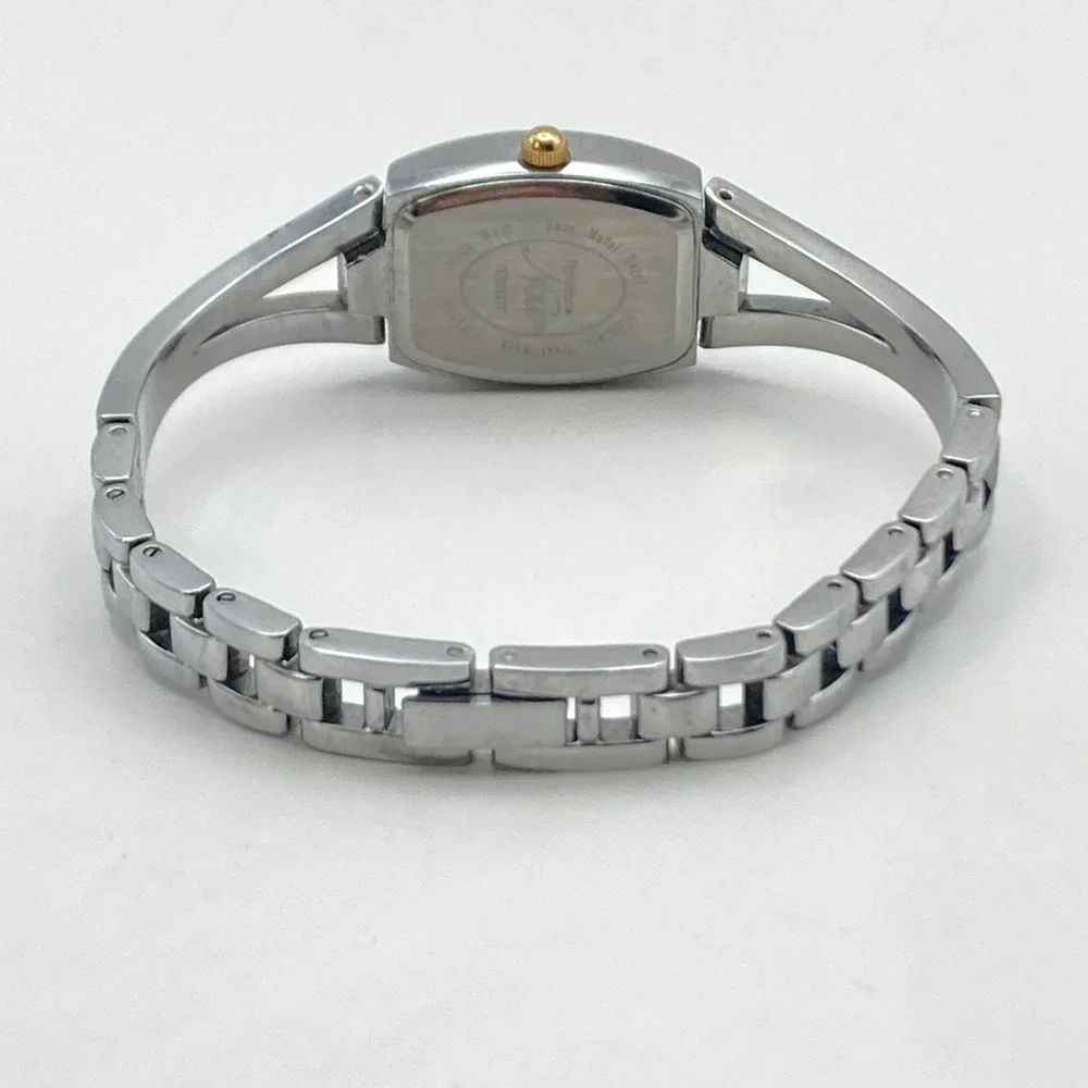 Armitron Now Women's Watch 19mm Gold Silver Two Tone Crystals New Battery 6.75